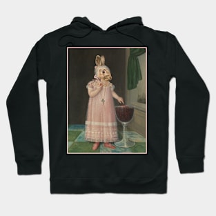 Little Easter Bunny in Pink Vintage Hoodie